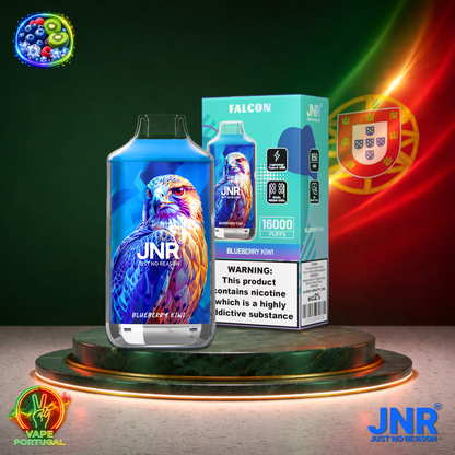 Vape descartável JNR Falcon 16K sabor Blueberry Kiwi 16000 puffs 16K tragadas mais barato