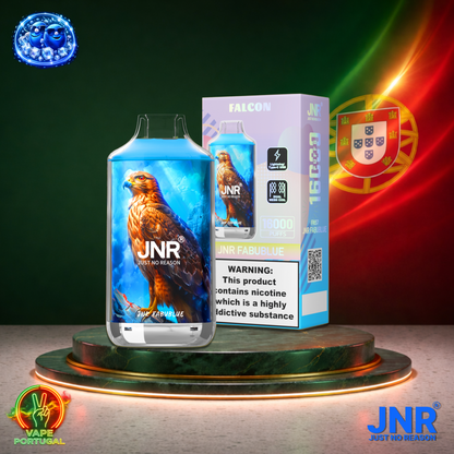 Vape descartável JNR Falcon 16K sabor Fabublue 16000 puffs 16K tragadas mais barato