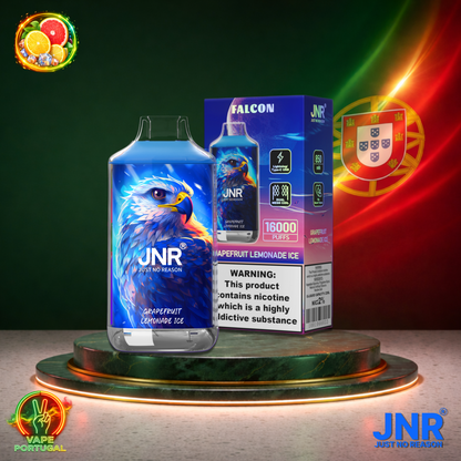 Vape descartável JNR Falcon 16K sabor Grapefruit Lemonade Ice 16000 puffs 16K tragadas mais barato