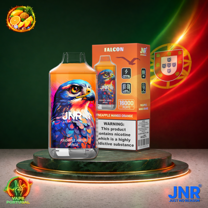 Vape descartável JNR Falcon 16K sabor Pineapple Mango Orange 16000 puffs 16K tragadas mais barato