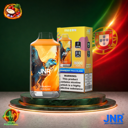 Vape descartável JNR Falcon 16K sabor Strawberry Pinacolada 16000 puffs 16K tragadas mais barato