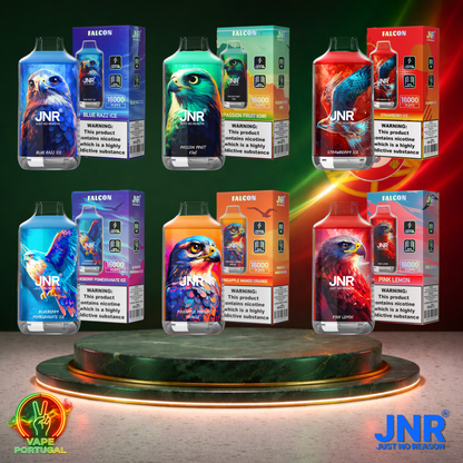 Vape descartável JNR Falcon 16K vários sabores 16000 puffs 16K tragadas mais barato