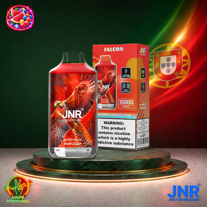 Vape descartável JNR Falcon 16K sabor Watermelon Bubblegum 16000 puffs 16K tragadas mais barato