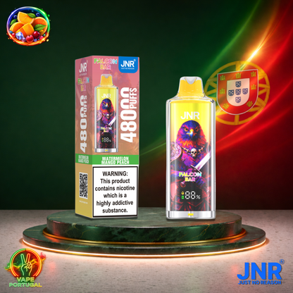 Vape descartável JNR Falcon Bar 48K sabor Watermelon Mango Peach 48000 puffs 48K tragadas mais barato