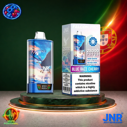 Vape descartável JNR Falcon Pro 28K sabor Blueberry Raspberry Cherry 28000 puffs 28K tragadas mais barato