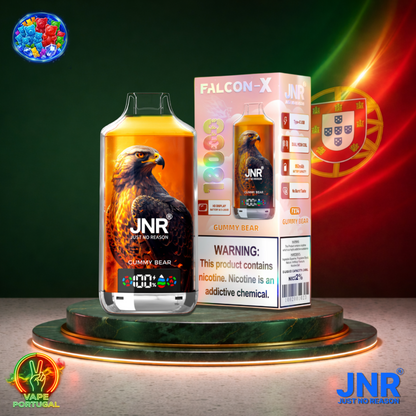 Vape descartável JNR Falcon X 18K sabor Gummy Bear 18000 puffs 18K tragadas mais barato