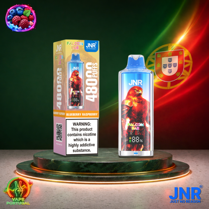 Vape descartável JNR Falcon Bar 48K sabor Blueberry Raspberry 48.000 puffs 48K tragadas mais barato