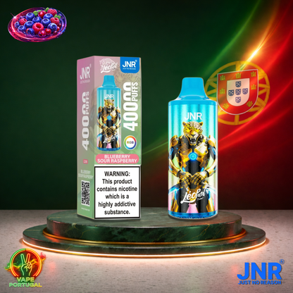 Vape descartável JNR Leopard sabor Blueberry Sour Raspberry 40000 puffs 40K tragadas mais barato