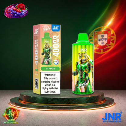 Vape descartável JNR Leopard sabor Mi Amor 40000 puffs 40K tragadas mais barato
