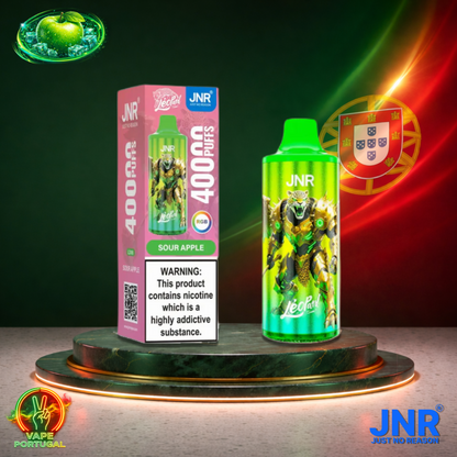 Vape descartável JNR Leopard sabor Sour Apple 40000 puffs 40K tragadas mais barato
