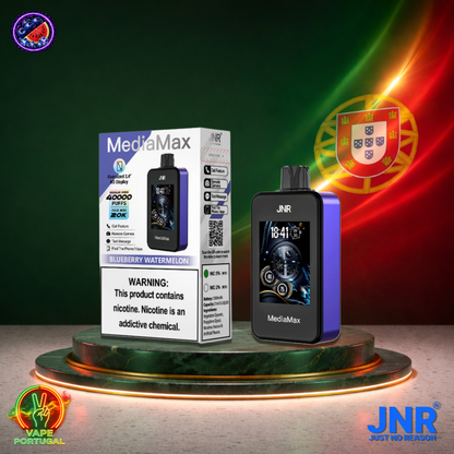 Vape descartável JNR Media Max 40K sabor Blueberry Watermelon 40000 puffs 40K tragadas mais barato