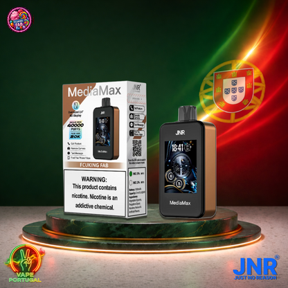 Vape descartável JNR Media Max 40K sabor Fcuking Fab 40000 puffs 40K tragadas mais barato