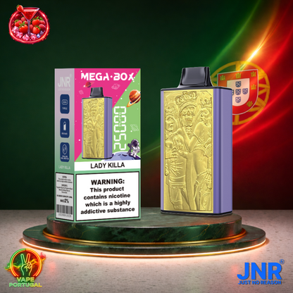 Vape descartável JNR Mega Box 25K sabor Lady Killa 25000 puffs 25K tragadas mais barato