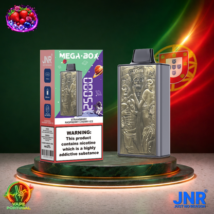 Vape descartável JNR Mega Box 25K sabor Strawberry Raspberry Cherry Ice 25000 puffs 25K tragadas mais barato