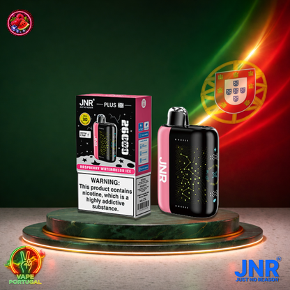 Vape descartável JNR Plus X 26K sabor Raspberry Watermelon Ice 26000 puffs 26K tragadas mais barato