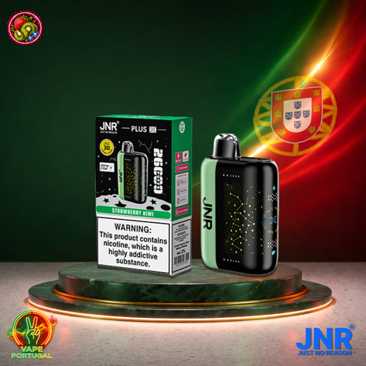 Vape descartável JNR Plus X 26K sabor Strawberry Kiwi 26000 puffs 26K tragadas mais barato