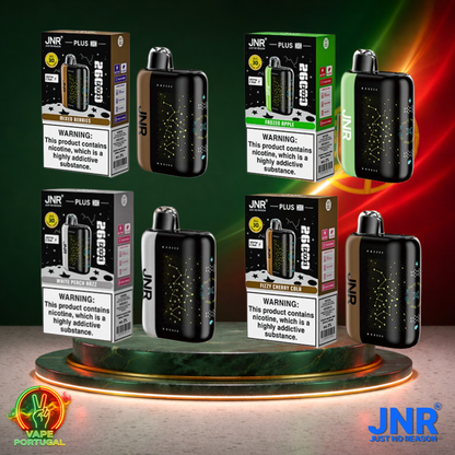 Vape descartável JNR Plus X 26K sabor Vários Sabores 26000 puffs 26K tragadas mais barato