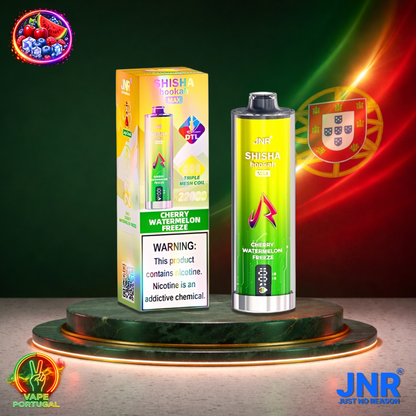 Vape descartável JNR Shisha Hookah Max 22K sabor Cherry Watermelon Freeze 22000 puffs 22K tragadas mais barato
