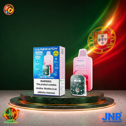 Vape descartável JNR VapeWatch 30K sabor Georgia Peach 30000 puffs 30K tragadas mais barato