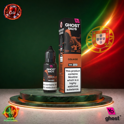 Líquido Ghost Salts 10ml sabor Cola Ice com sais de nicotina 2% (20mg/ml) para pod – cola gelada refrescante mais barato