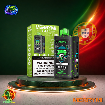 Vape descartável MerryMi Blade 30K sabor Aloe Blackcurrant 30000 puffs 30K tragadas mais barato
