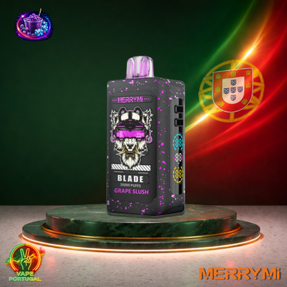 Vape descartável MerryMi Blade 30K sabor Grape Slush 30000 puffs 30K tragadas mais barato