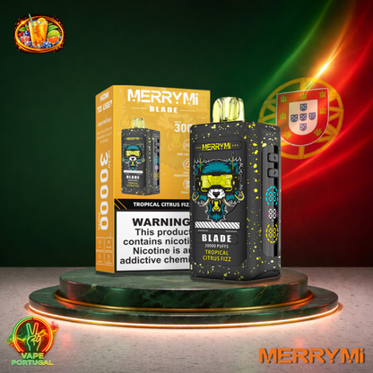 Vape descartável MerryMi Blade 30K sabor Tropical Citrus Fizz 30000 puffs 30K tragadas mais barato