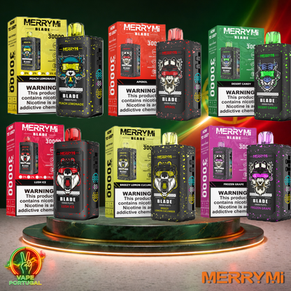 Vape descartável MerryMi Blade 30K vários sabores 30000 puffs 30K tragadas mais barato