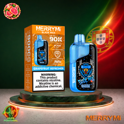 Vape descartável MerryMi Blade Max 90K Grapefruit Refresher 90000 puffs comprar em Portugal.