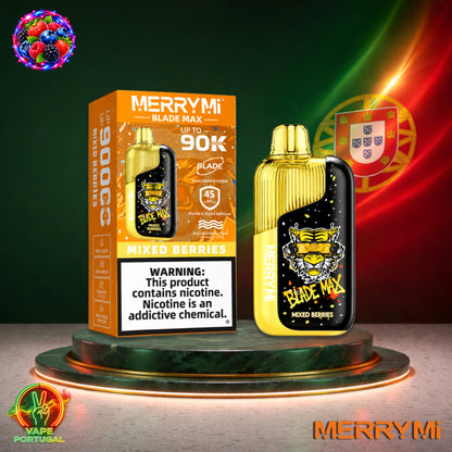 Vape descartável MerryMi Blade Max 90K Mixed Berries 90000 puffs comprar em Portugal