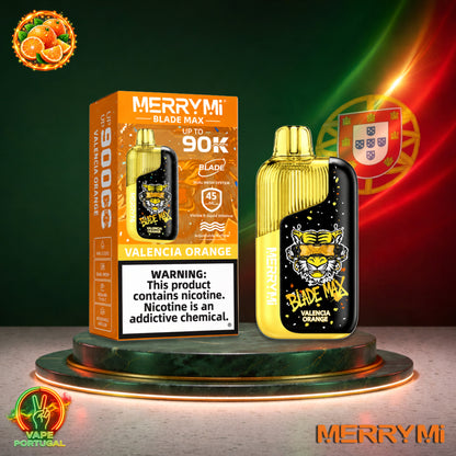 Vape descartável MerryMi Blade Max 90K Valencia Orange 90000 puffs comprar em Portugal