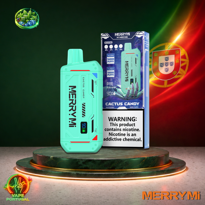 Vape descartável MerryMi M-Mecha 16K sabor Cactus Candy 16000 puffs 16K tragadas mais barato em Portugal