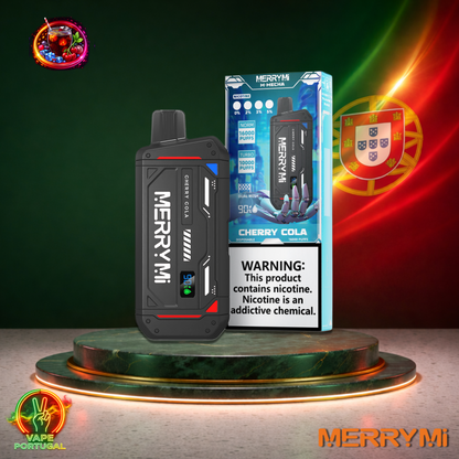 Vape descartável MerryMi M Mecha 16K sabor Cherry Cola 16000 puffs 16K tragadas mais barato