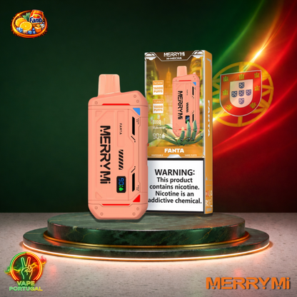 Vape descartável MerryMi M Mecha 16K sabor Fanta 16000 puffs 16K tragadas mais barato