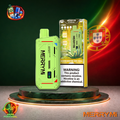 Vape descartável MerryMi M Mecha 16K sabor Jagermaster Red Bull 16000 puffs 16K tragadas mais barato