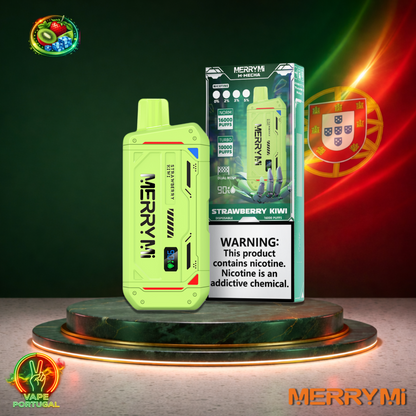 Vape descartável MerryMi M-Mecha 16K sabor Strawberry Kiwi 16000 puffs 16K tragadas mais barato em Portugal
