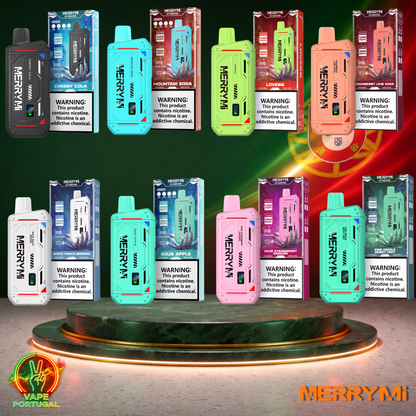 Vape descartável MerryMi M Mecha 16K sabor Vários Sabores 16000 puffs 16K tragadas mais barato