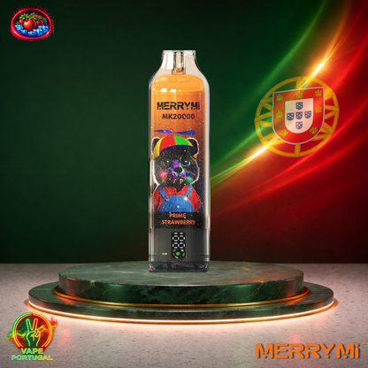 Vape descartável MerryMi MK 20000 20K sabor Prime Strawberry 20000 puffs 20K tragadas mais barato em Portugal