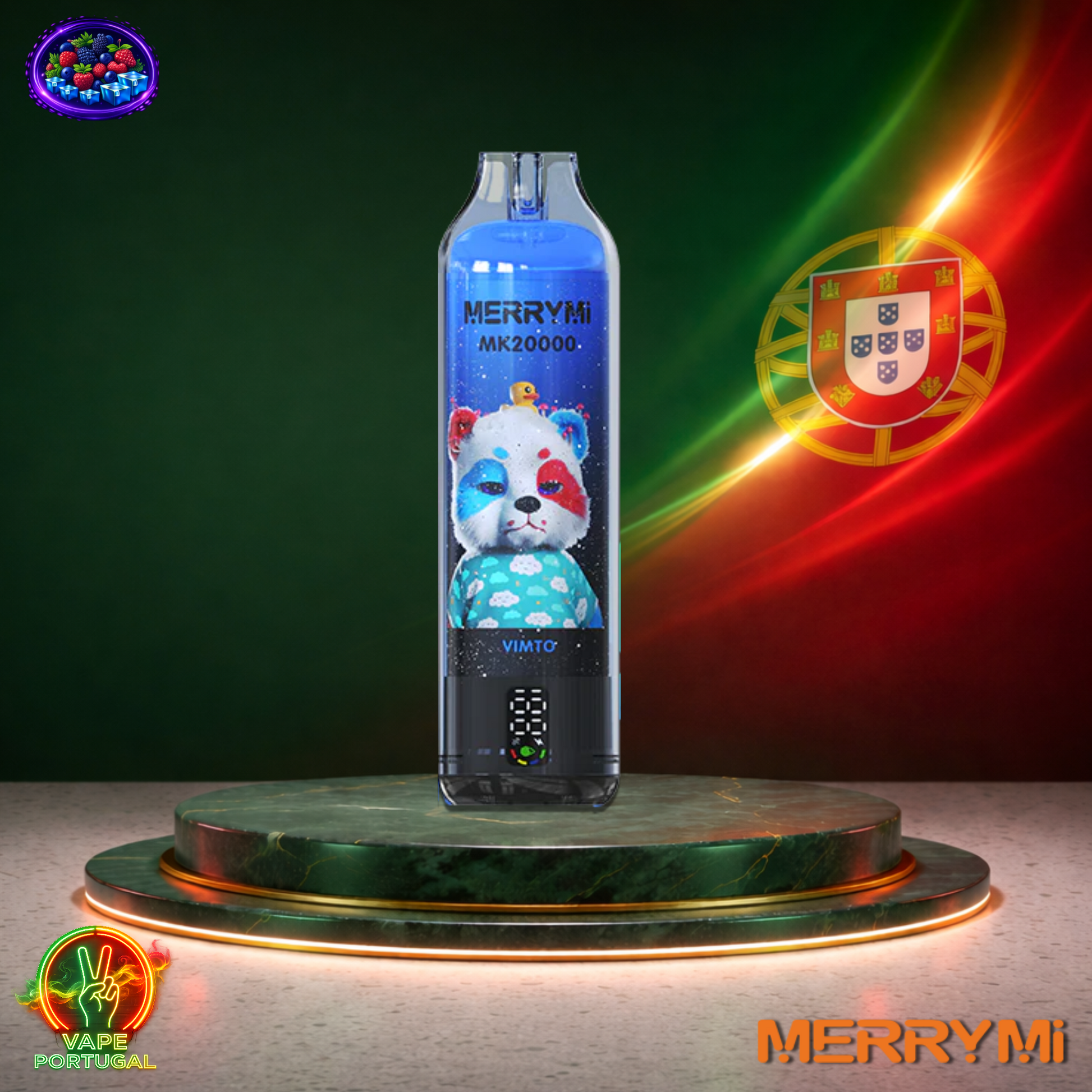 Vape descartável MerryMi MK 20000 20K sabor Vimto 20000 puffs 20K tragadas mais barato em Portugal