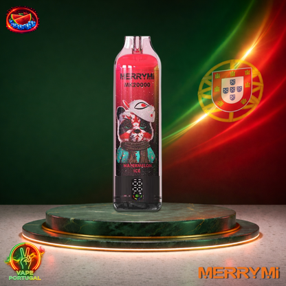 Vape descartável MerryMi MK20000 20K sabor Watermelon Ice 20000 puffs 20K tragadas mais barato em Portugal