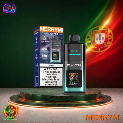 Vape descartável MerryMi Mecha Pro 35K sabor Vimto 35000 puffs 35K tragadas mais barato