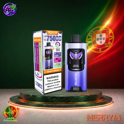 Vape descartável MerryMi Mecha Twist 75K Grape Series 75000 puffs comprar em Portugal