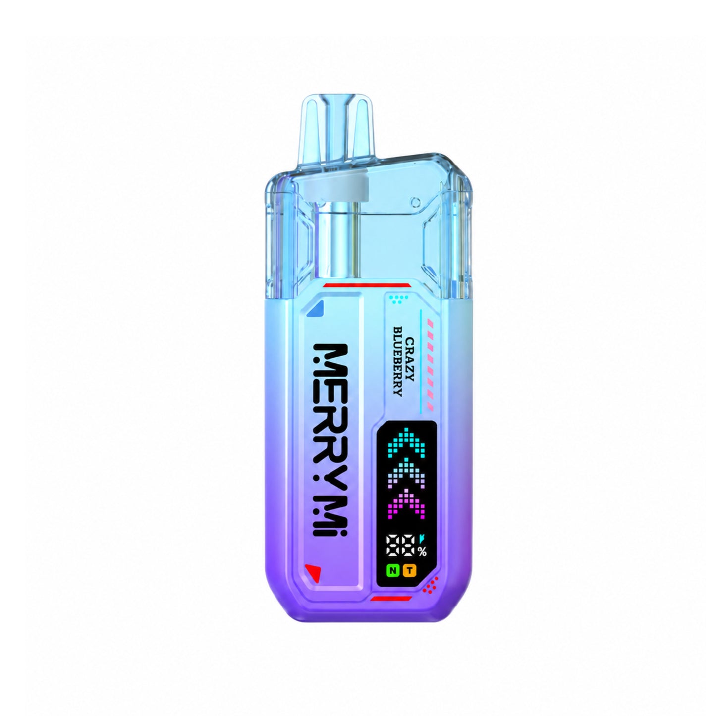 Vape descartável MerryMi Mecha X 36K sabor Crazy Blueberry white 36000 puffs 36K tragadas mais barato