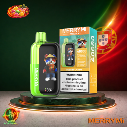 Vape descartável MerryMi Panda X 40K sabor Desert Candy 40000 puffs 40K tragadas mais barato