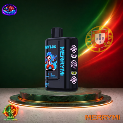 Vape descartável MerryMi WiFlux 24K sabor Blueberry Raspberry Pomegranate 24000 puffs 24K tragadas mais barato