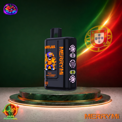 Vape descartável MerryMi WiFlux 24K sabor Cherry Watermelon Raspberry 24000 puffs 24K tragadas mais barato