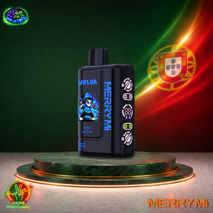Vape descartável MerryMi WiFlux 24K sabor Grape Mint 24000 puffs 24K tragadas mais barato