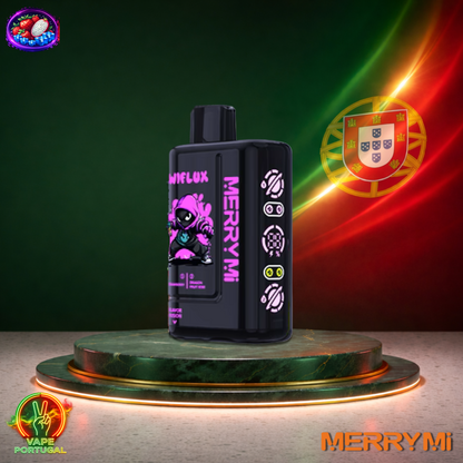 Vape descartável MerryMi WiFlux 24K sabor Strawberry Dragon Fruit Kiwi 24000 puffs 24K tragadas mais barato
