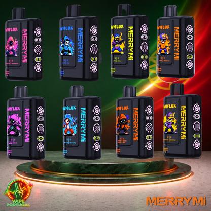 Vape descartável MerryMi WiFlux 24K em Vários Sabores 24000 puffs 24K tragadas mais barato