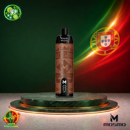 Vape descartável Mosmo Storm X Max 15K sabor Apple Mojito 15000 puffs 15K tragadas mais barato